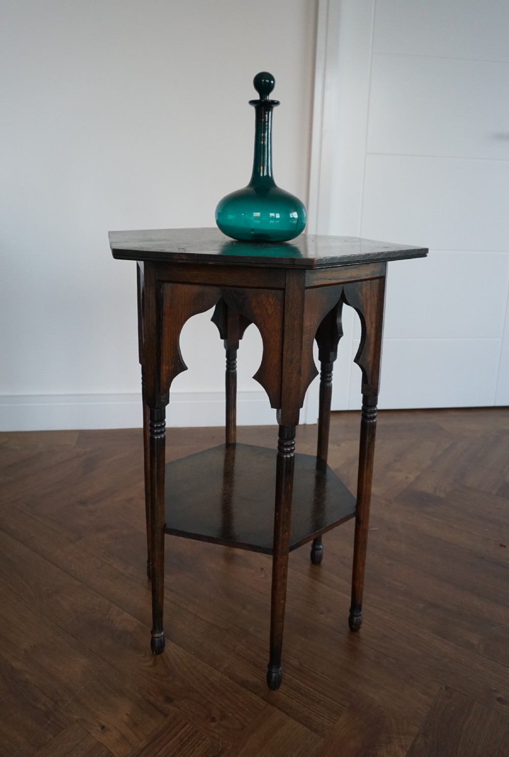 A Liberty oak Moorish table c.1900