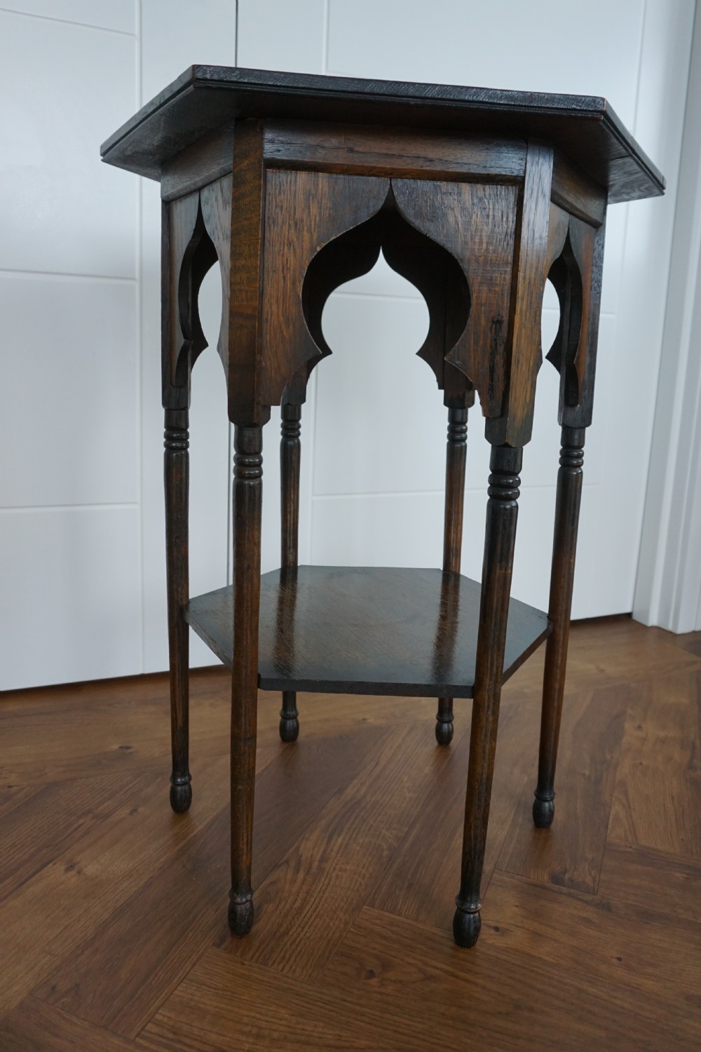 A Liberty oak Moorish table c.1900 View VIII