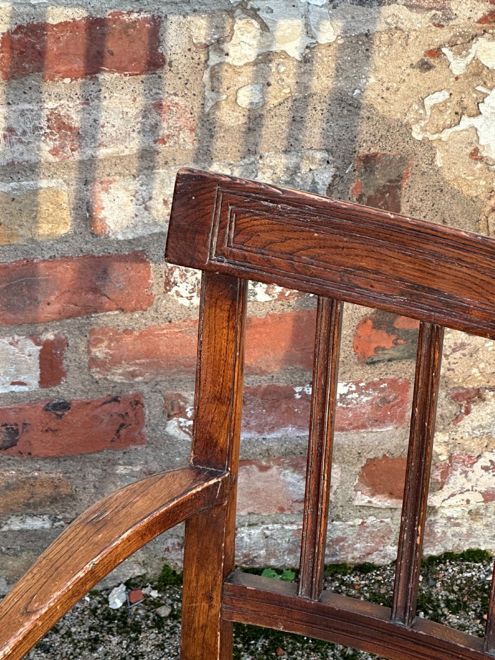 A Scottish George III wych elm armchair, probably Perthshire c.1800 View III
