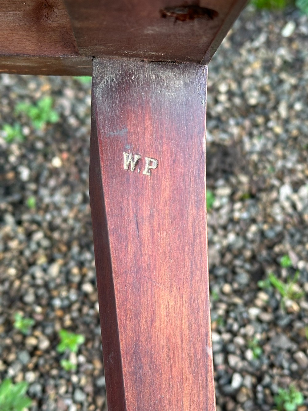 A fine George III style carved mahogany elbow chair, signed Alex Campbell 1907 View III