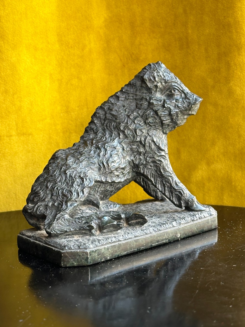 After Pietro Tacca, a Grand Tour carved serpentine wild boar sculpture, probably Florence,19th century View IV