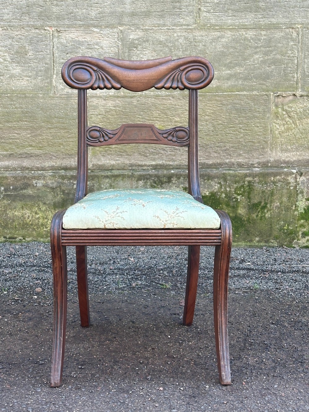 A Scottish Regency carved mahogany side chair in the Grecian taste, Edinburgh c.1815