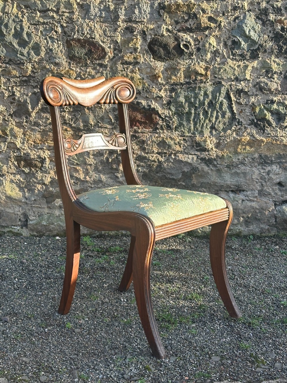 A Scottish Regency carved mahogany side chair in the Grecian taste, Edinburgh c.1815 View VI