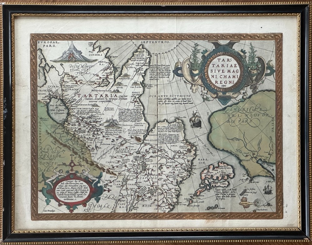 Abraham Ortelius (Flemish 1527-1598) A 16th century map of Tartaria, published in Antwerp by Christophe Plantina, 1584 View VI