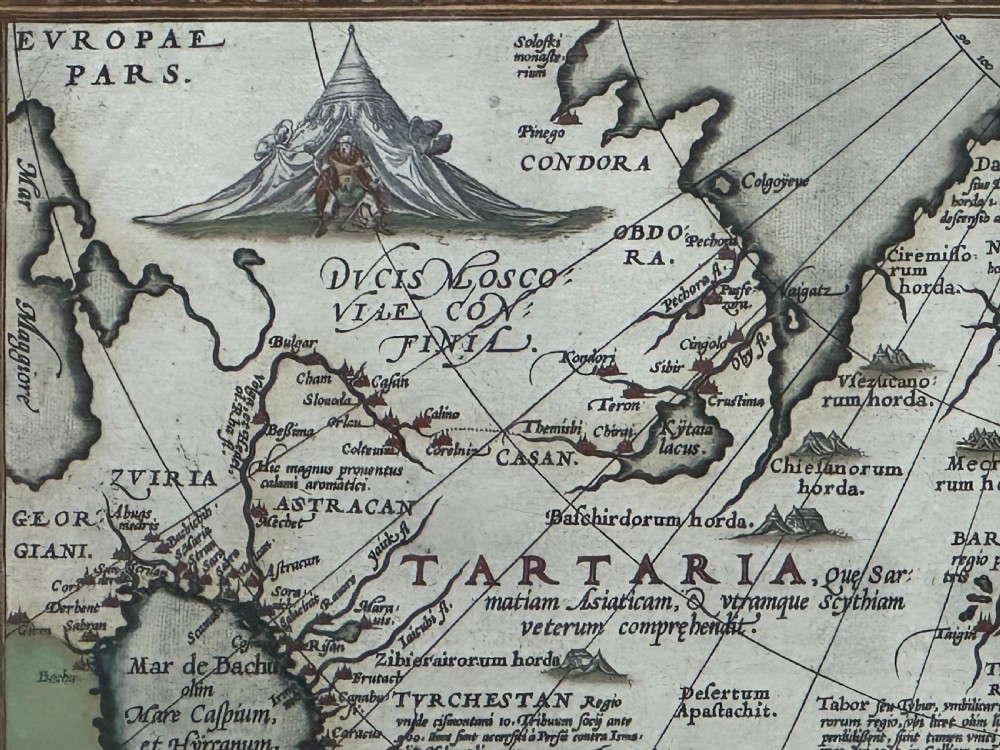 Abraham Ortelius (Flemish 1527-1598) A 16th century map of Tartaria, published in Antwerp by Christophe Plantina, 1584 View III