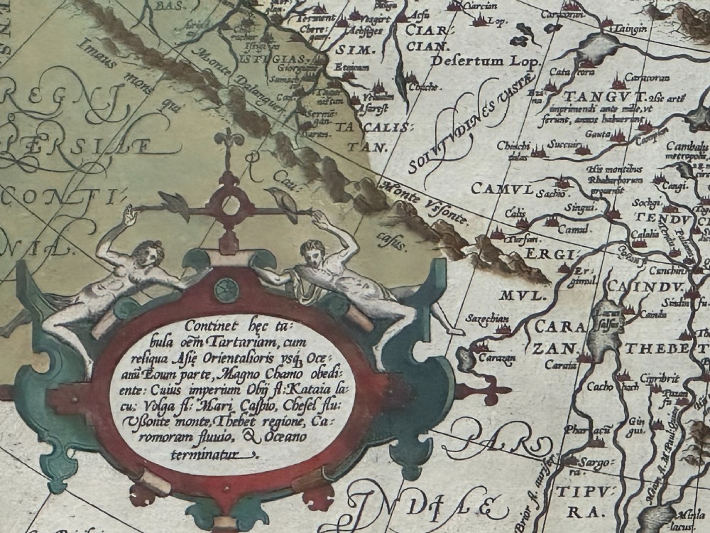 Abraham Ortelius (Flemish 1527-1598) A 16th century map of Tartaria, published in Antwerp by Christophe Plantina, 1584 View V