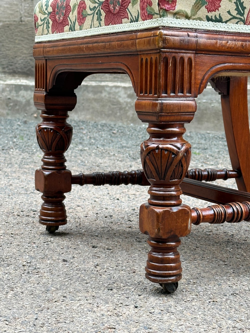 In the manner of Bruce Talbert (1838-1881) A carved walnut library chair, 1870's View V