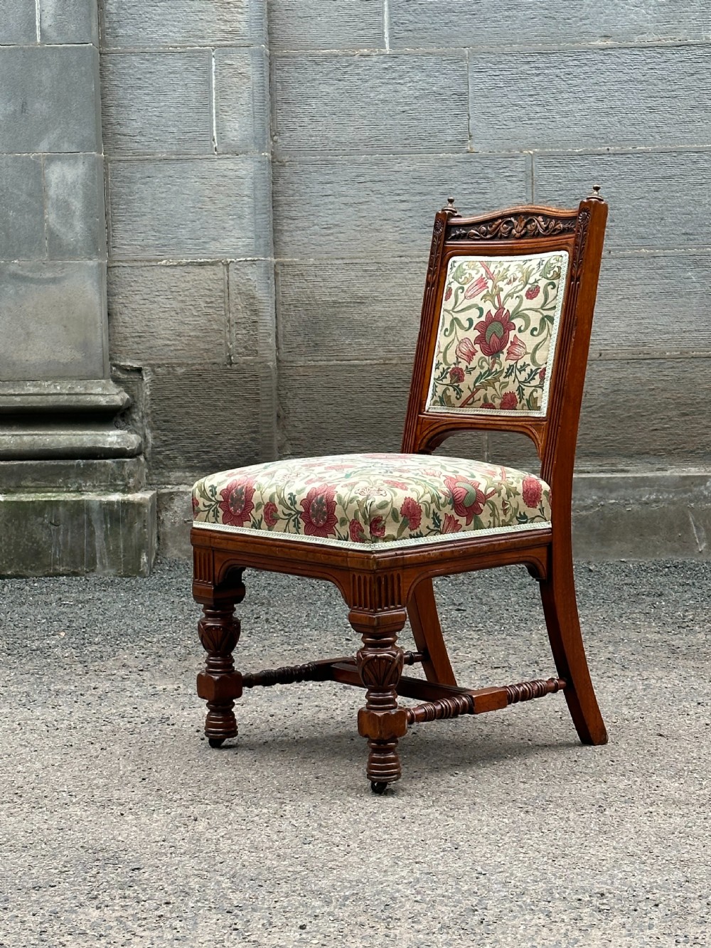 In the manner of Bruce Talbert (1838-1881) A carved walnut library chair, 1870's View II