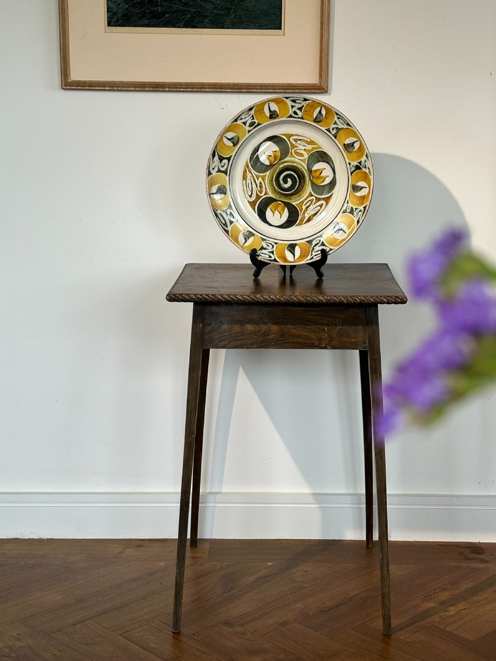 An Arts and Crafts green ash 'spider leg' table in the manner of Liberty of London, c.1900 View IV