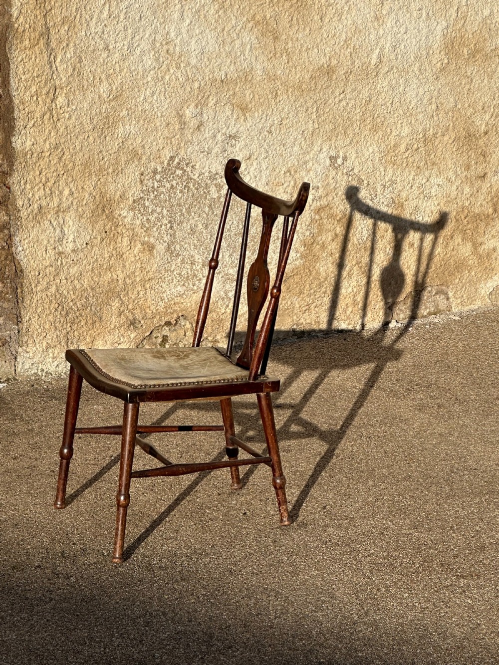 A pair of Art Furniture mahogany side chairs in the manner of/ and quite possibly by the firm J S Henry, London and Glasgow c.1895 View III
