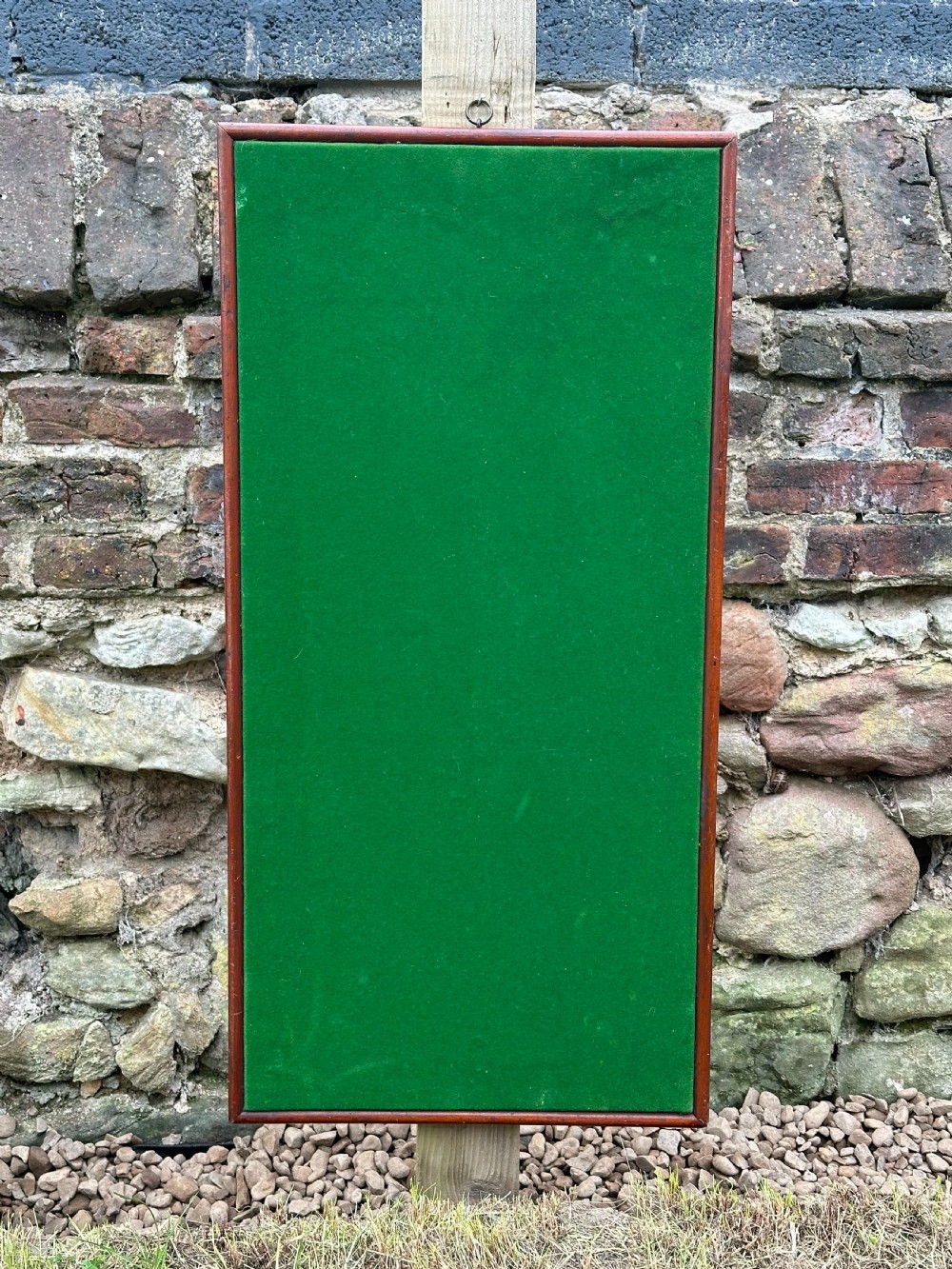 A Victorian mahogany framed club notice board, late 19th century