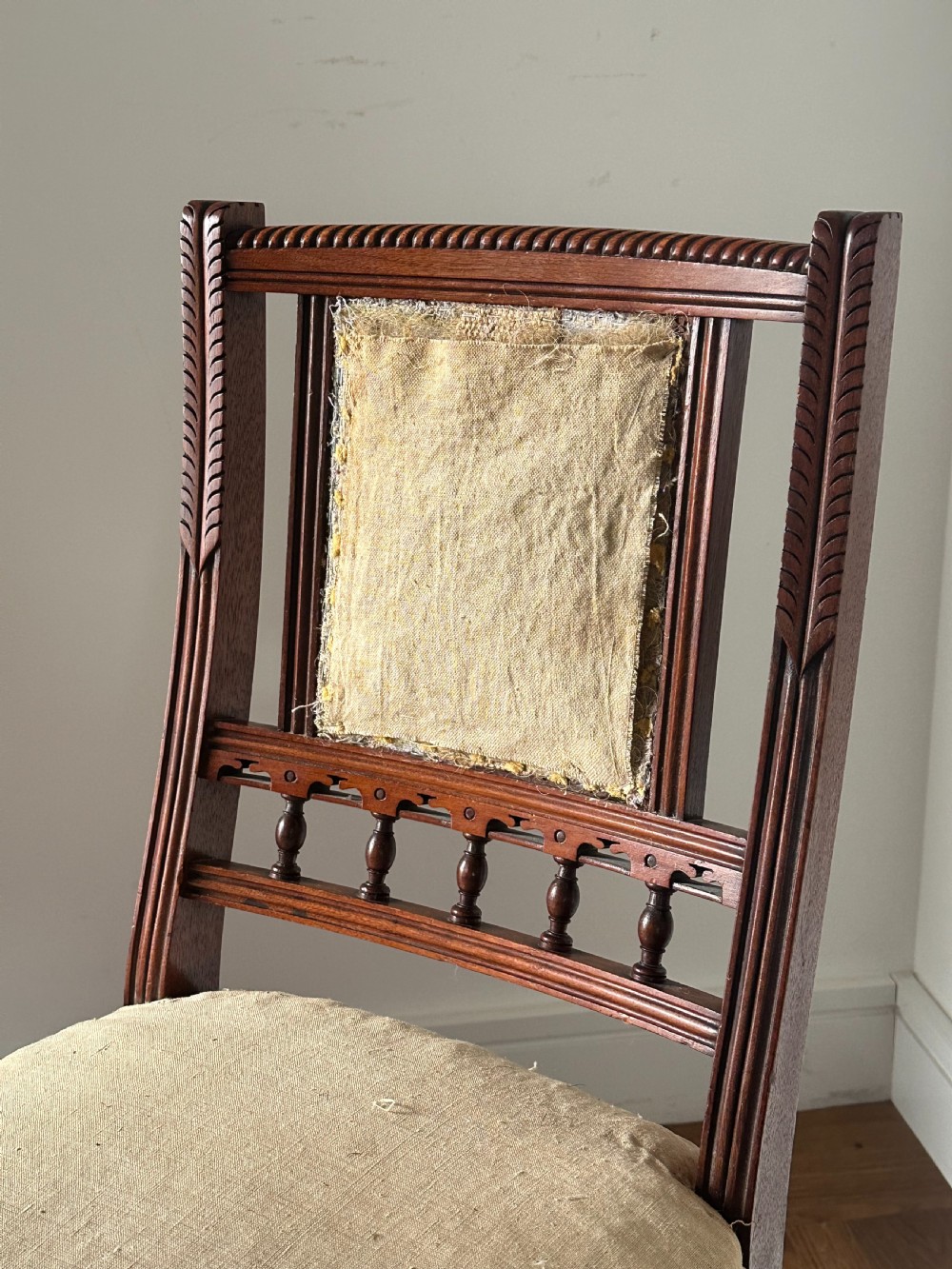 Bruce J. Talbert (1838-1881) A walnut Aesthetic Movement side chair made by Gillows, c.1881 View IV