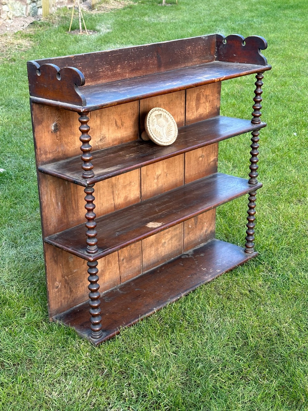 A characterful set of 19th century vernacular shelves