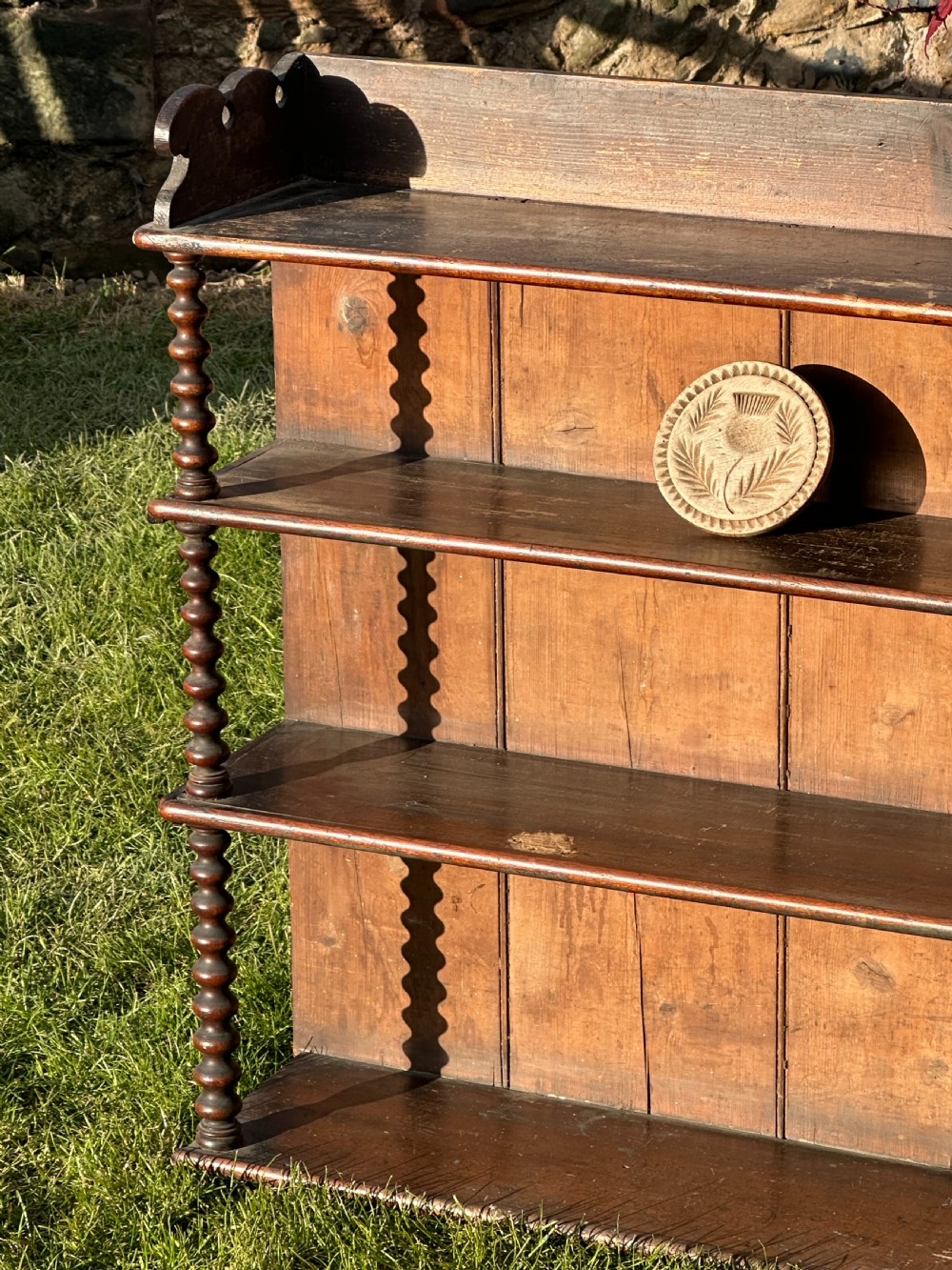 A characterful set of 19th century vernacular shelves View VI