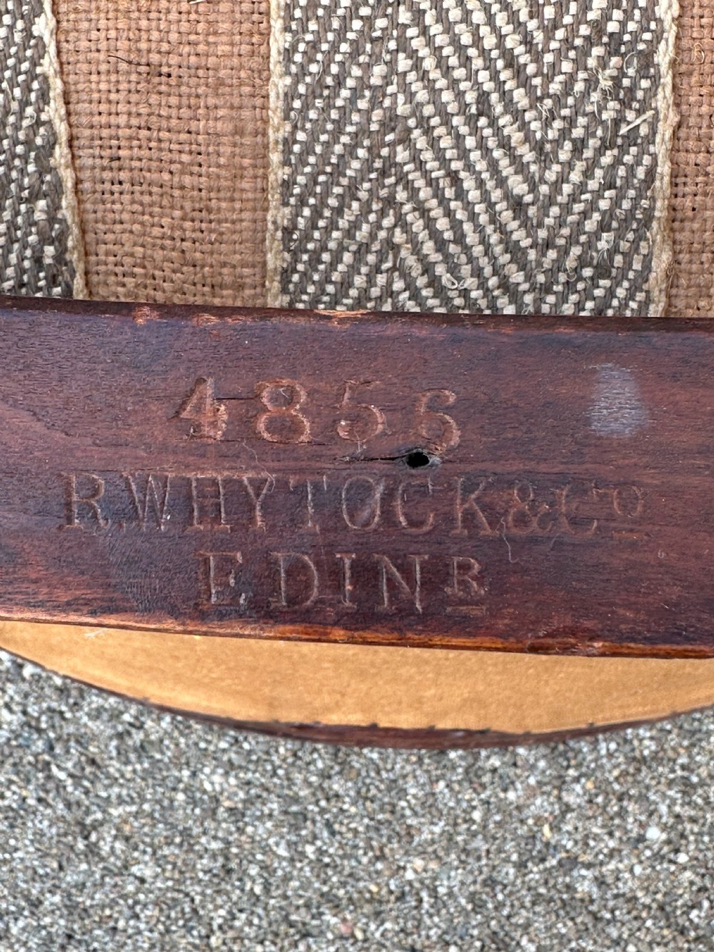 A pair of Scottish mahogany-framed library side chairs by R. (Richard) Whytock & Co. of Edinburgh View III