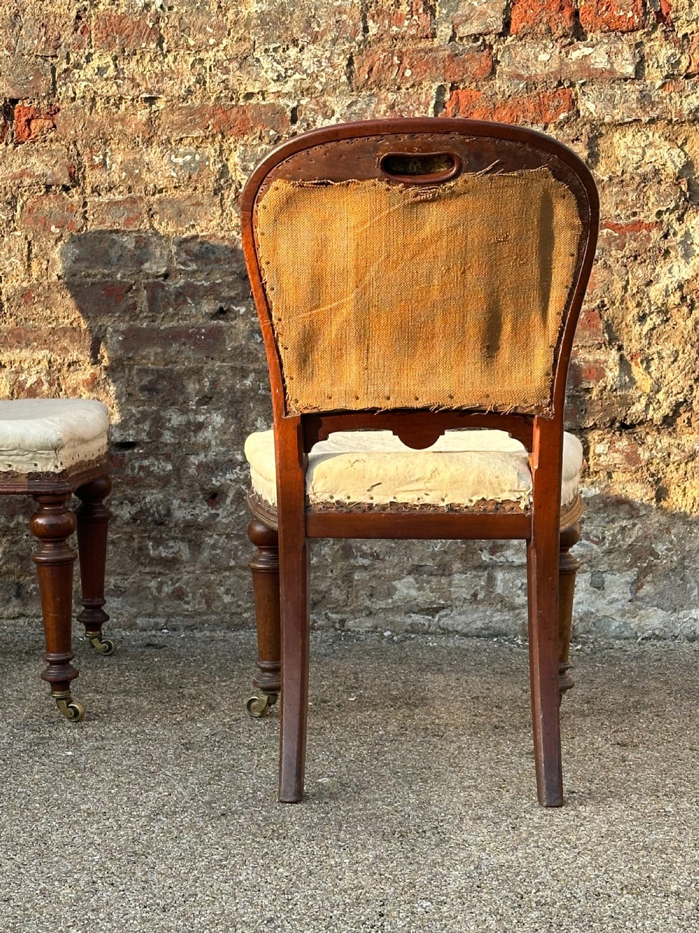 A pair of Scottish mahogany-framed library side chairs by R. (Richard) Whytock & Co. of Edinburgh View II