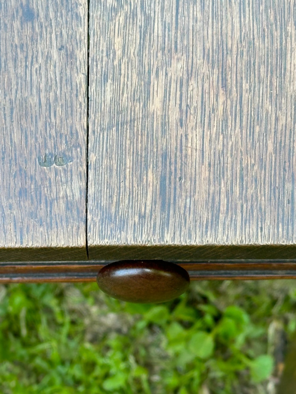 A George III oak kitchen table c.1800 View XI