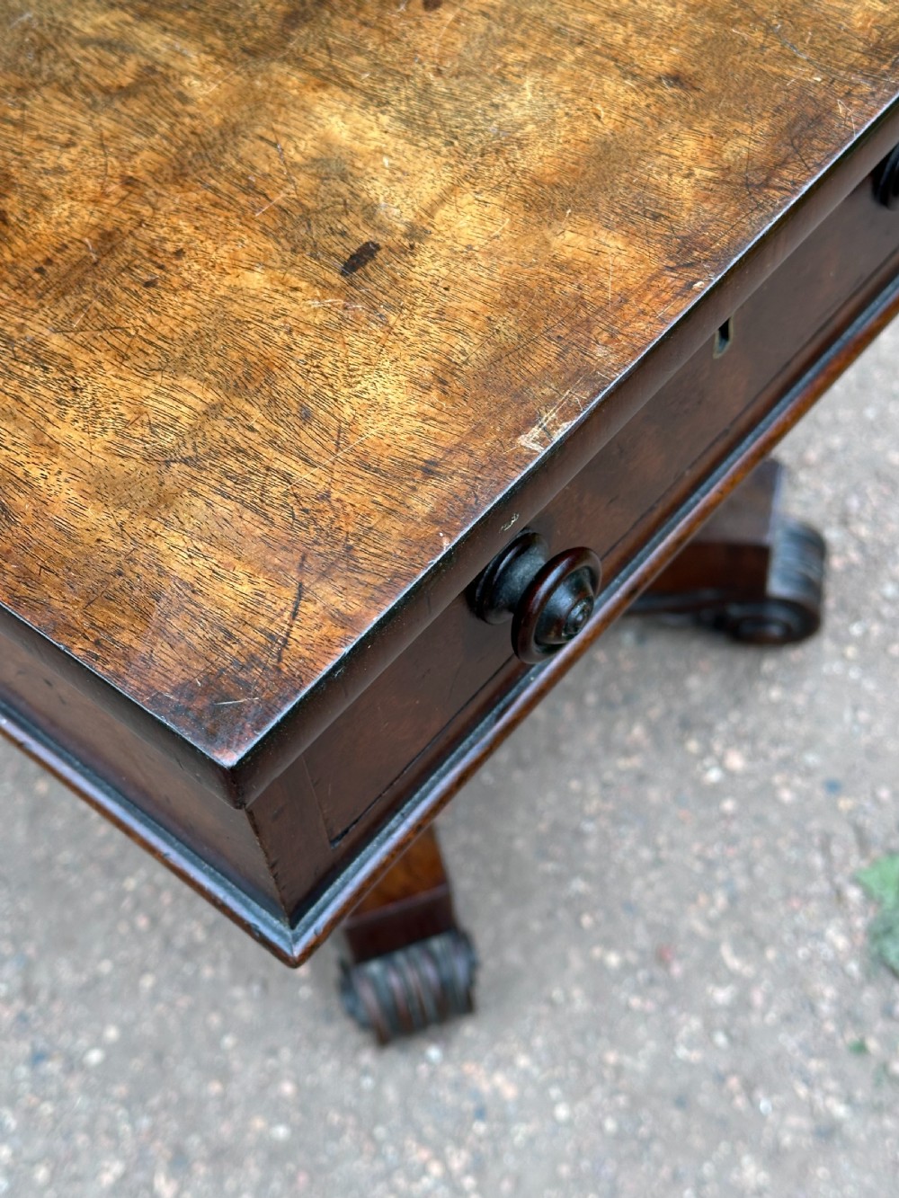 A rare Scottish George IV sabicu* library table in the manner of William Trotter, Edinburgh c.1820 View VI
