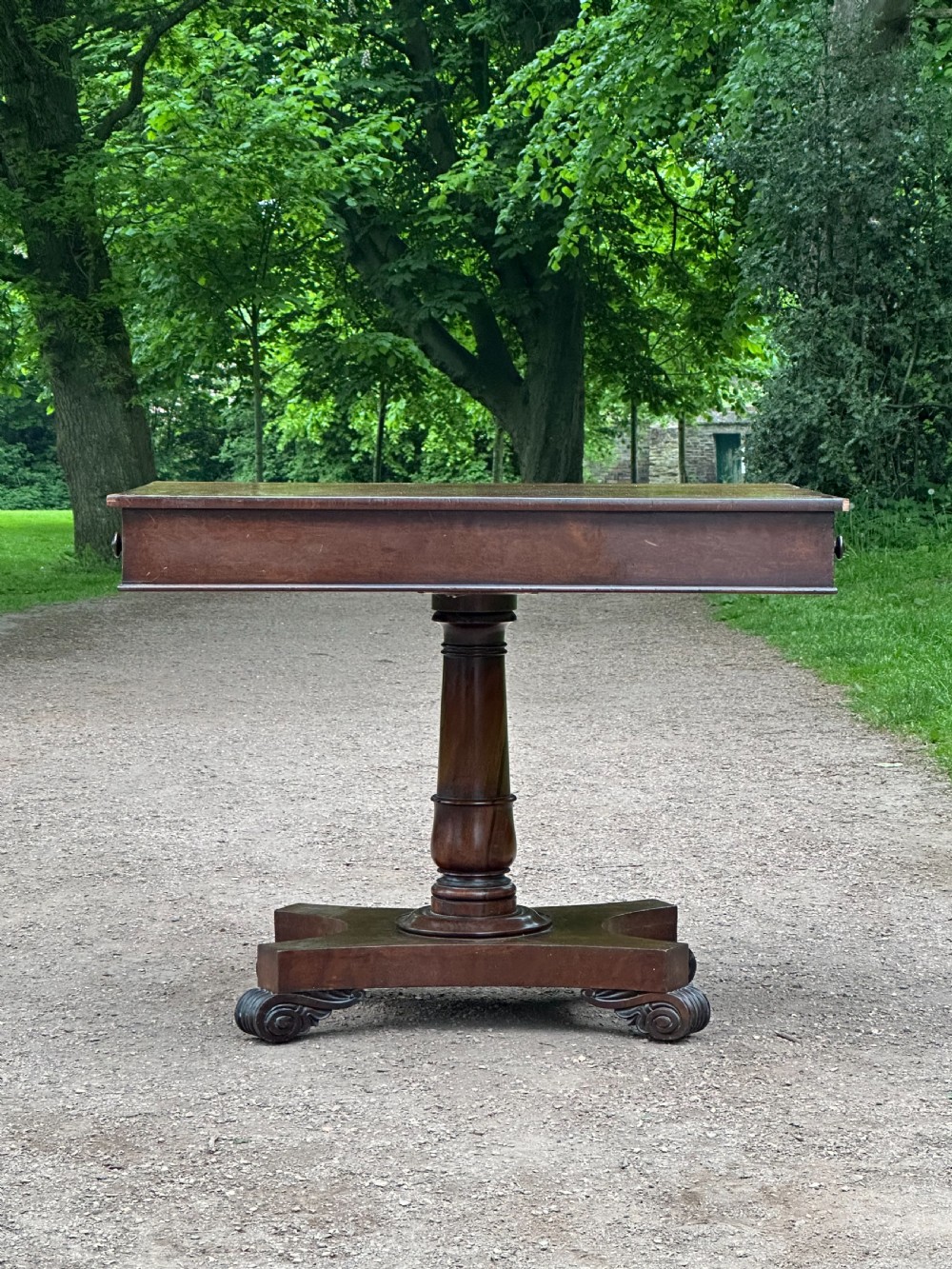 A rare Scottish George IV sabicu* library table in the manner of William Trotter, Edinburgh c.1820 View XIII