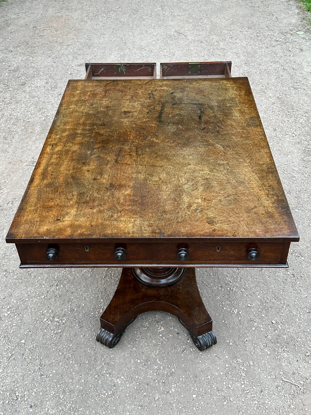 A rare Scottish George IV sabicu* library table in the manner of William Trotter, Edinburgh c.1820 View XIV