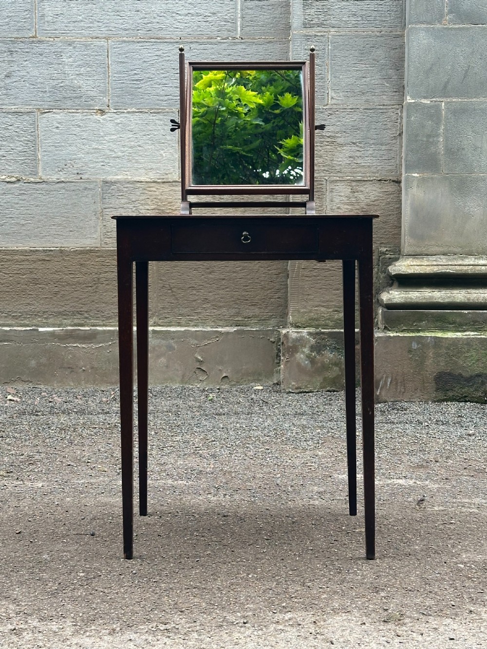 A small George III carved mahogany dressing mirror, second half 18th century View III