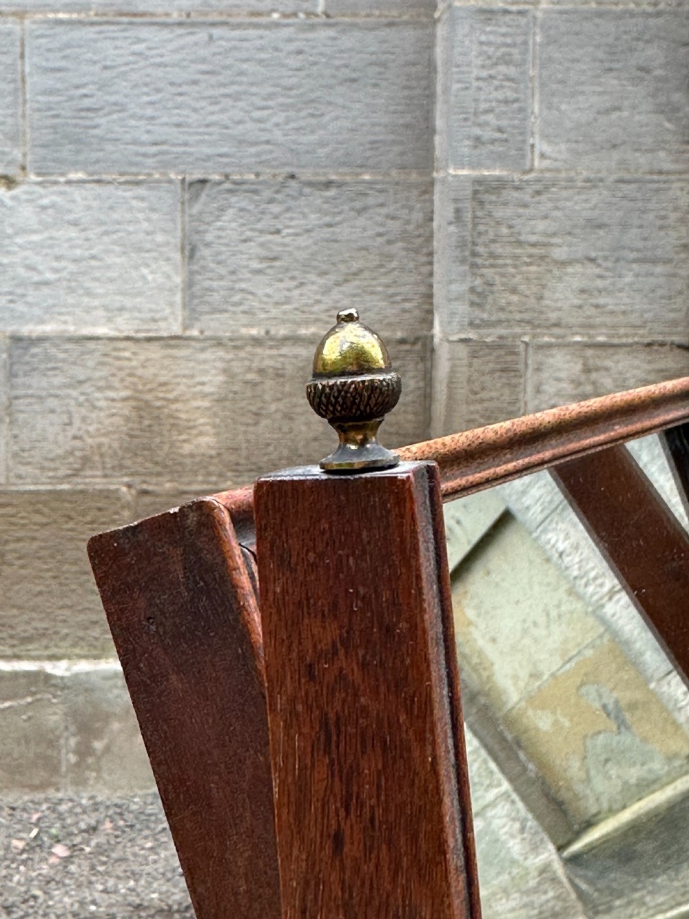 A small George III carved mahogany dressing mirror, second half 18th century View VI