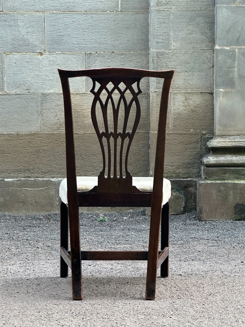 A pair of Irish George III walnut side chairs, c.1770 View V