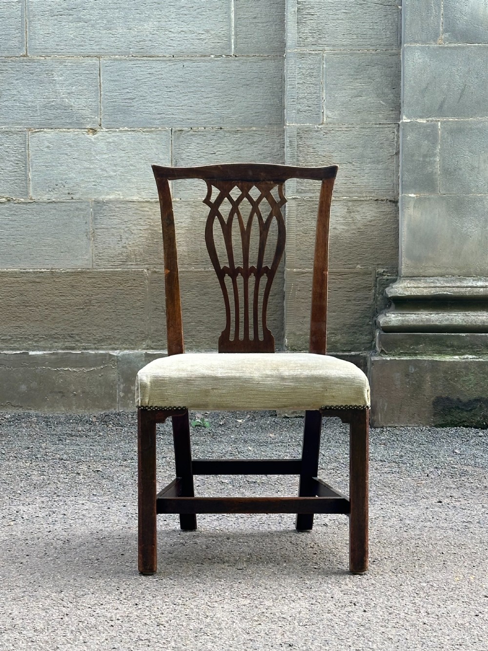 A pair of Irish George III walnut side chairs, c.1770 View VII