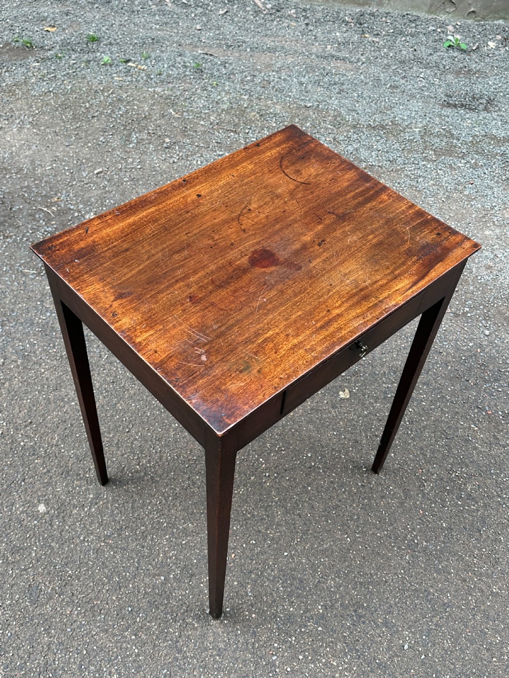 A Scottish George III mahogany 'spider leg' side table, Edinburgh c.1760 View III