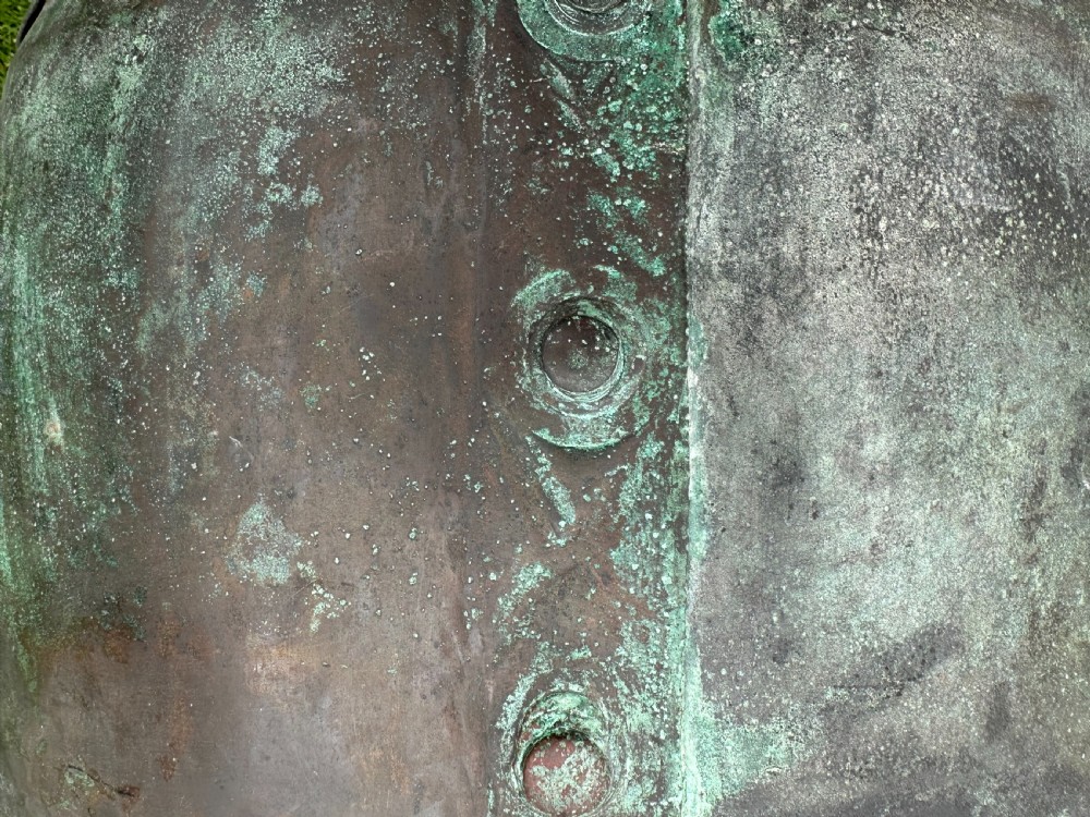 A 19th century rivetted copper planter View V