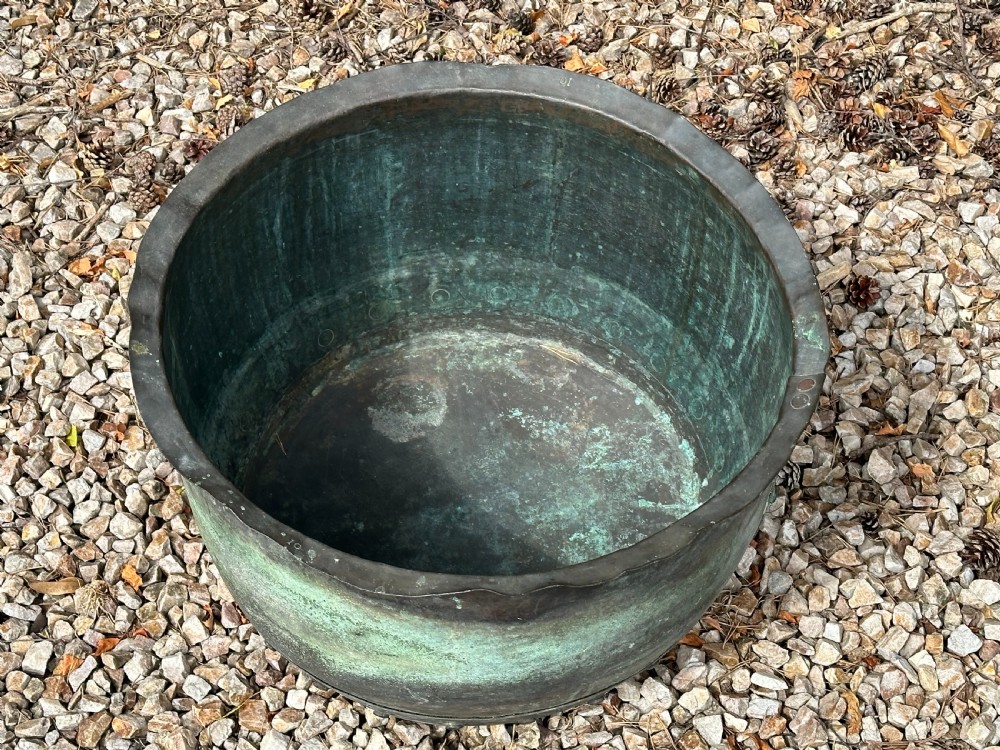 A 19th century rivetted copper planter View IV