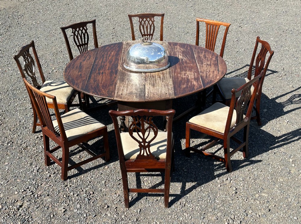 A large Charles II oak gateleg table, possibly Scottish, final quarter 17th century View IV