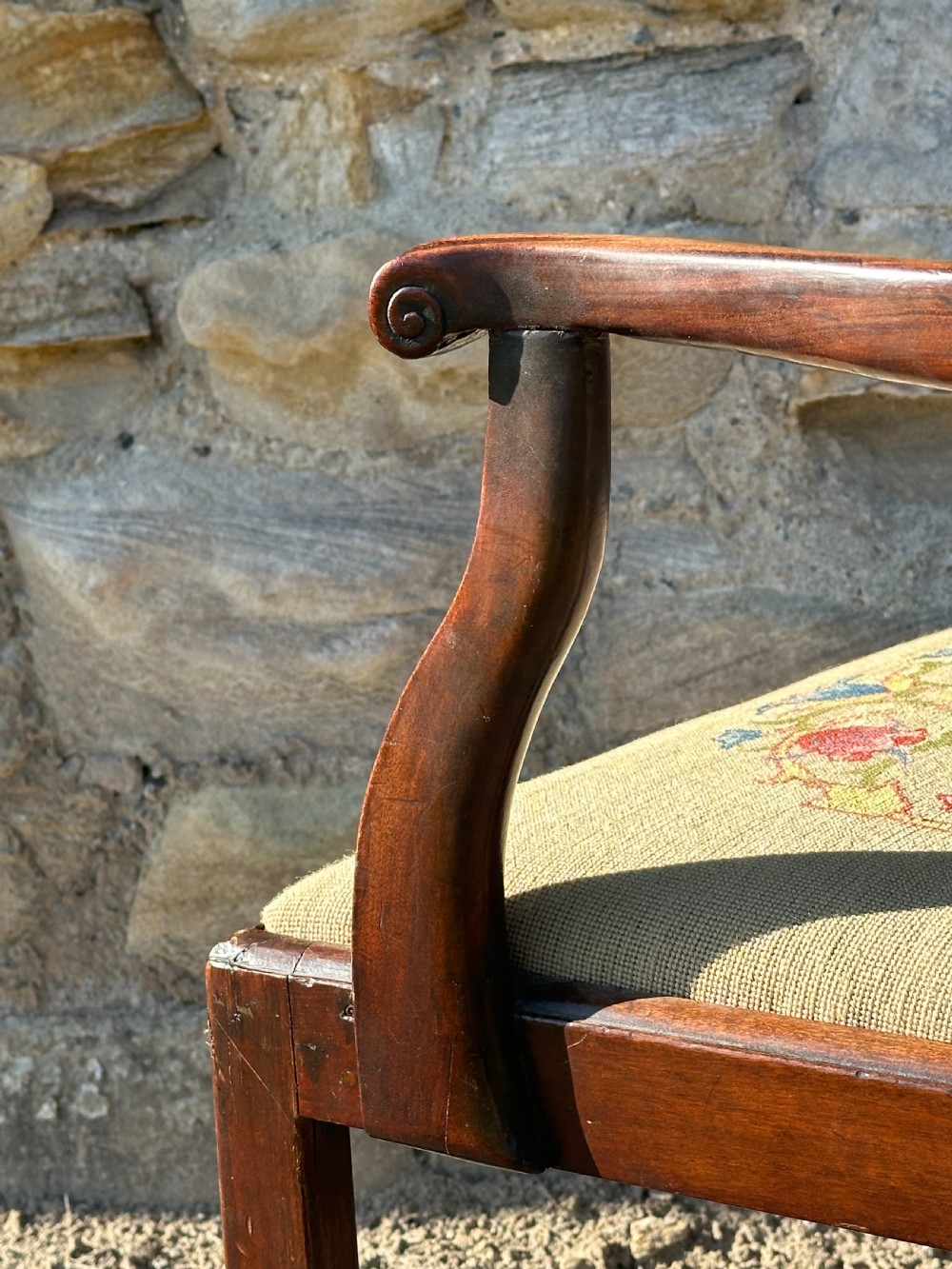 A fine George III 'Chinese Chippendale' carved mahogany side chair View VI