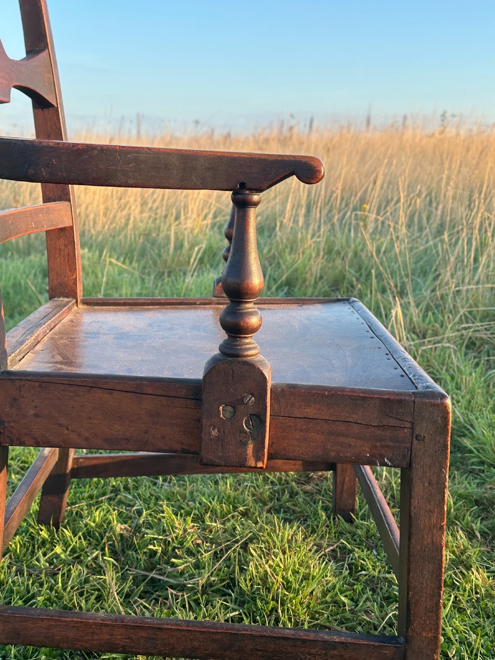 A Scottish vernacular birch armchair, Lanarkshire, second quarter 19th century View VI