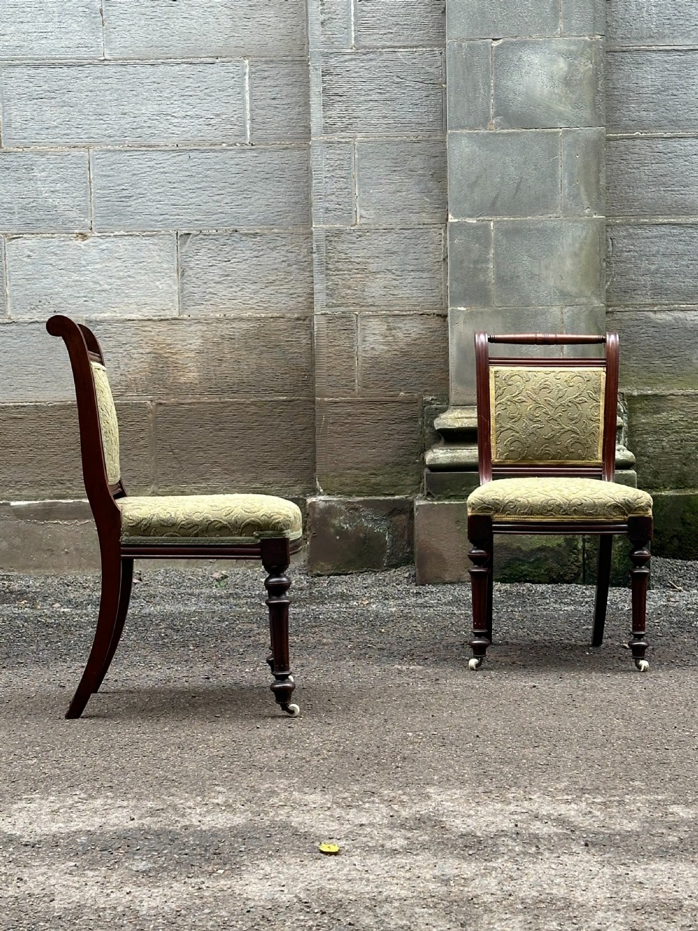 A set of six mid-19th century mahogany chairs in the Grecian Revival taste View II