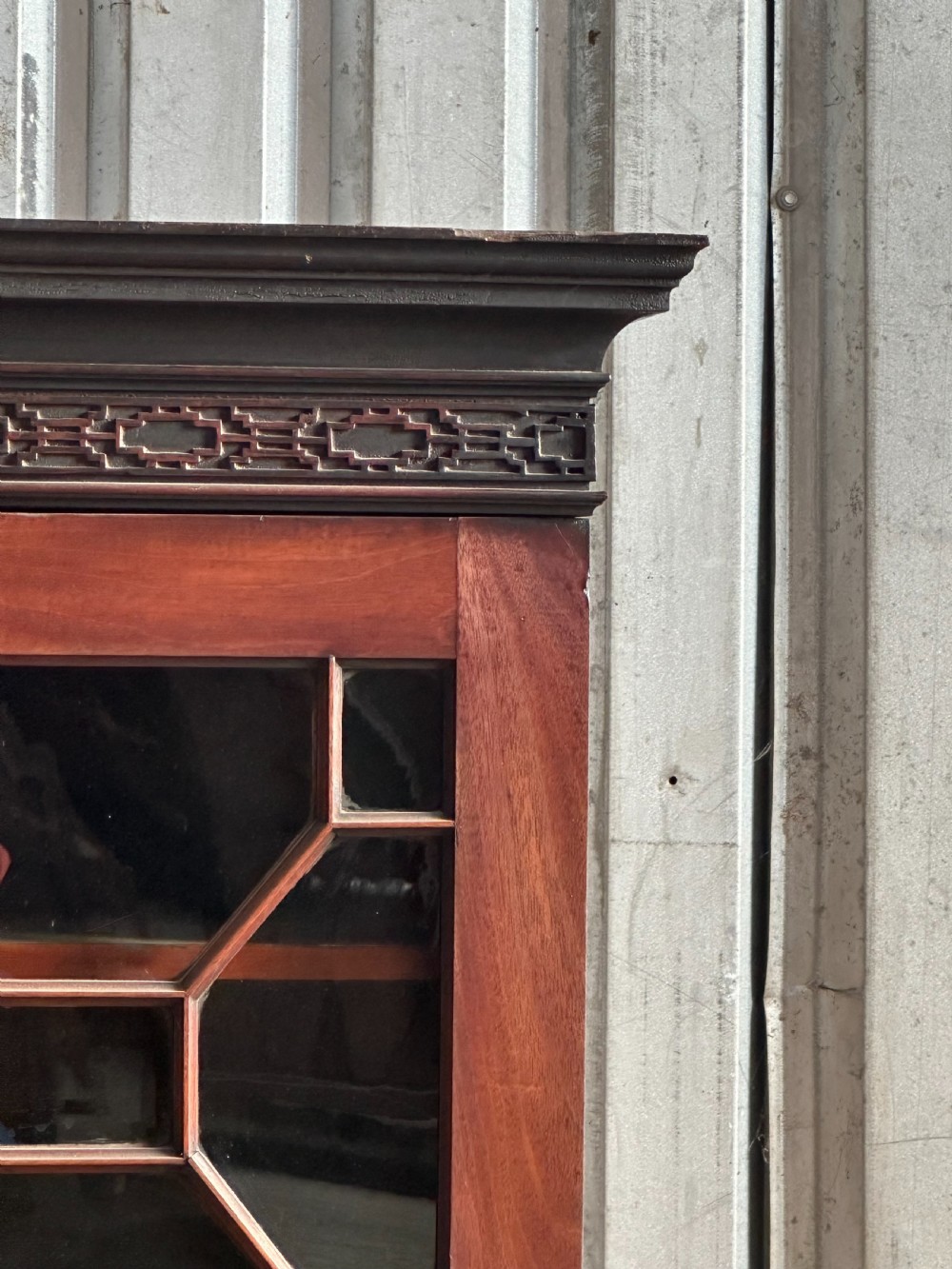 A George III mahogany bookcase top, probably Scottish, 1760's View IV