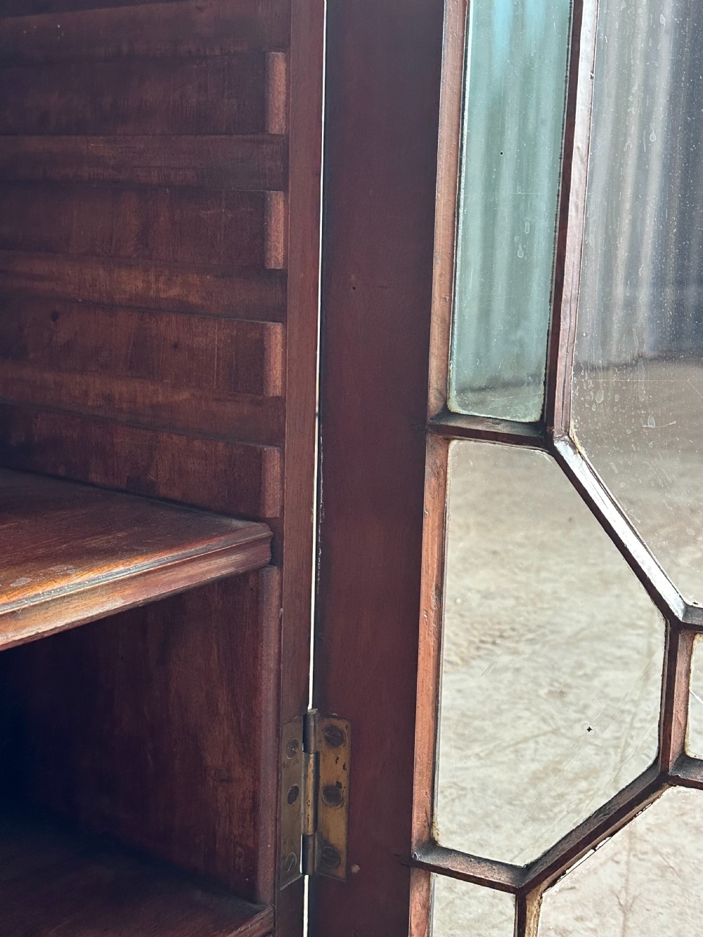 A George III mahogany bookcase top, probably Scottish, 1760's View VIII