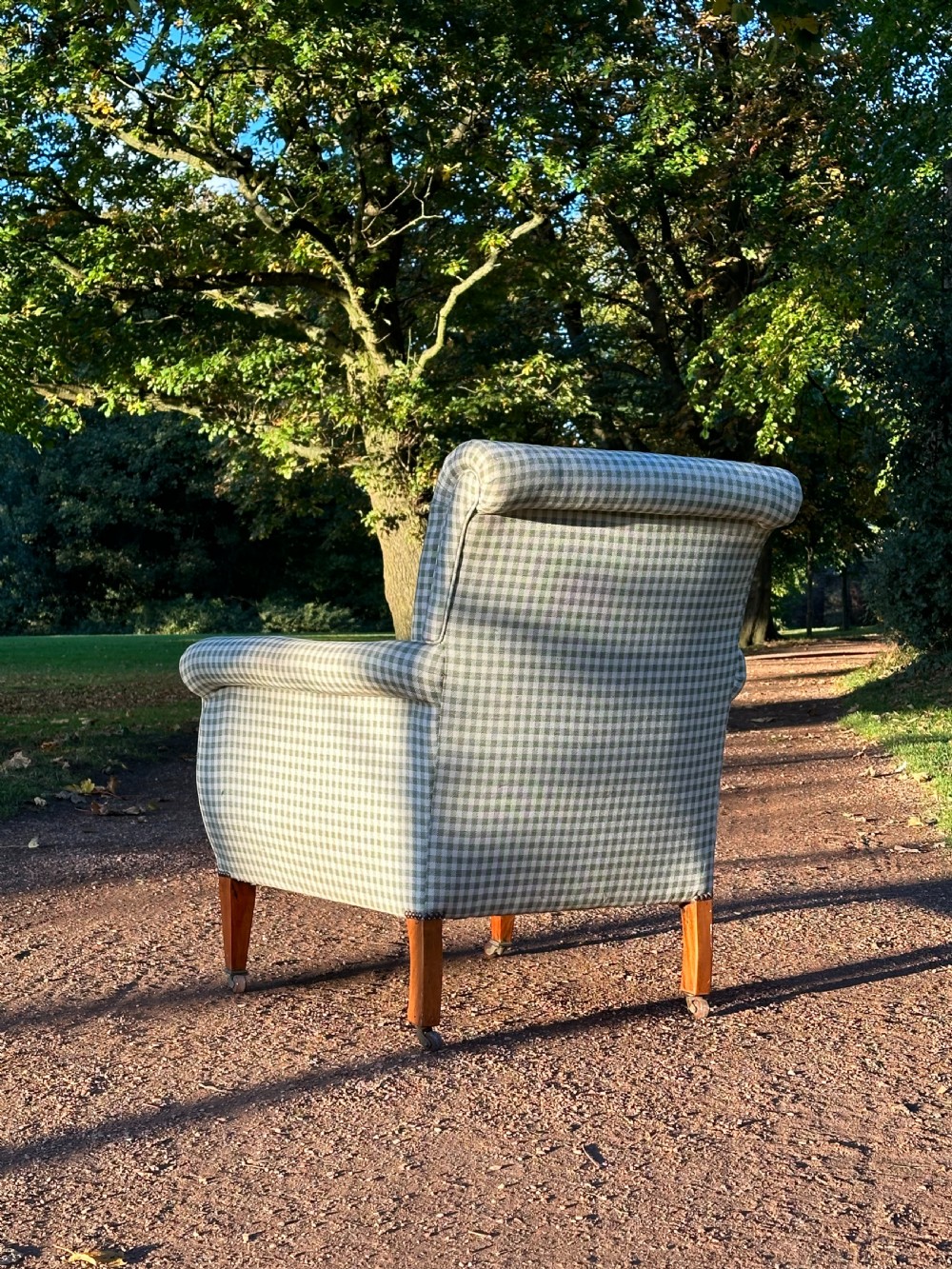 An Edwardian country house easy armchair c.1900 View III