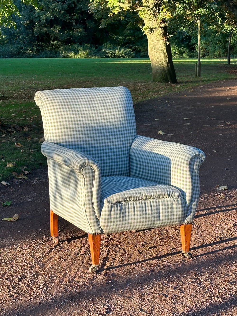 An Edwardian country house easy armchair c.1900 View IV