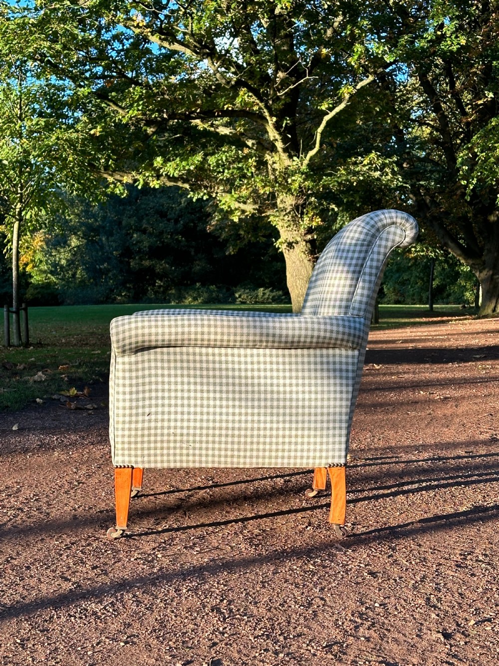 An Edwardian country house easy armchair c.1900 View V