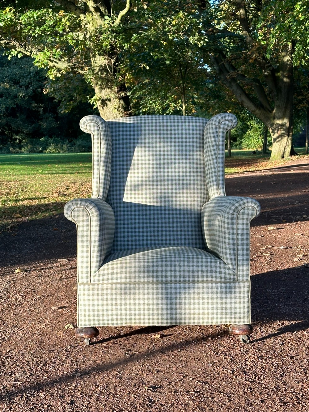 An Edwardian country house easy armchair View II