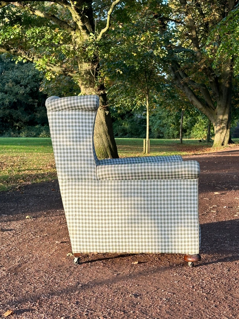 An Edwardian country house easy armchair View III