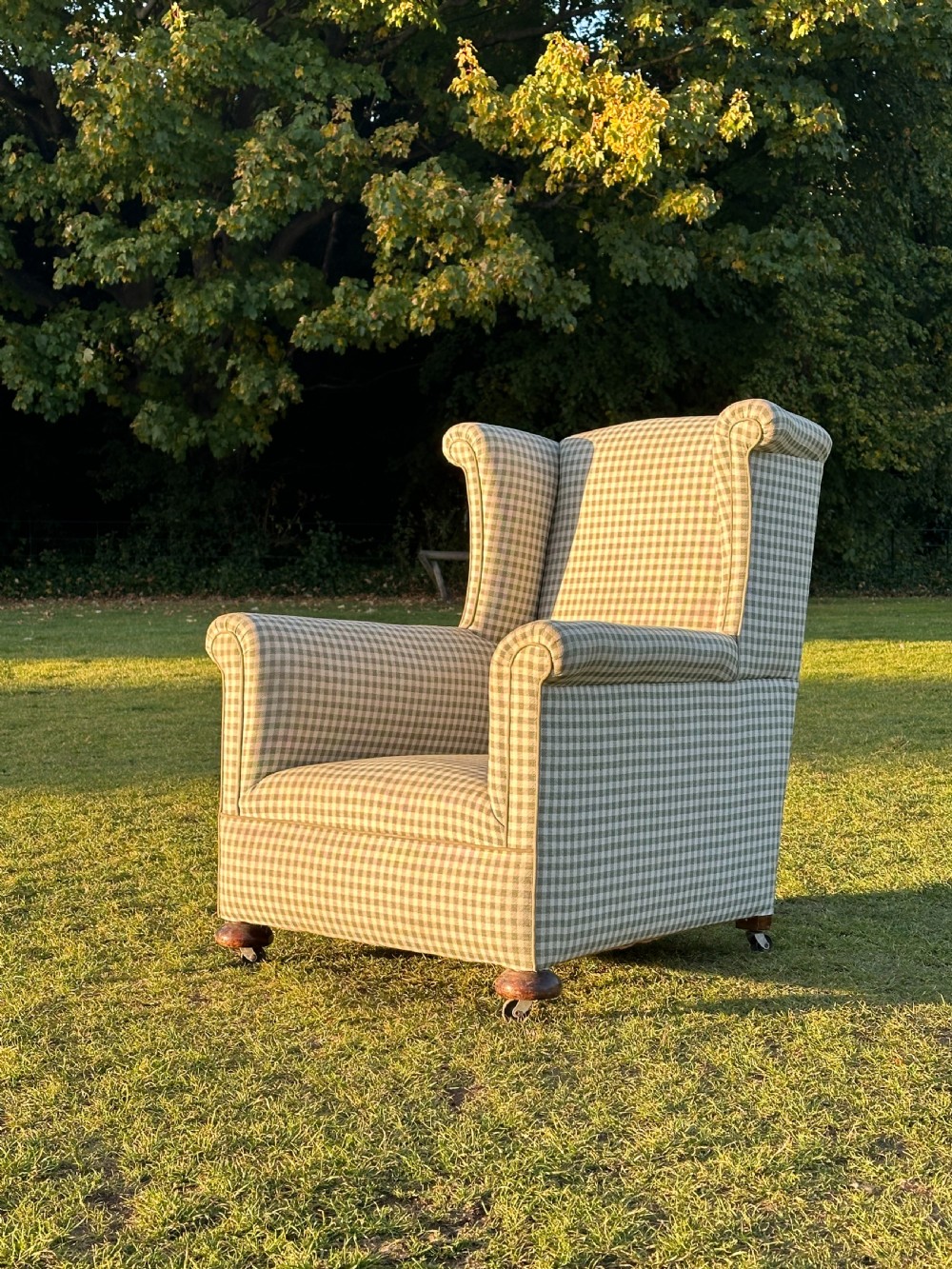 An Edwardian country house easy armchair View V