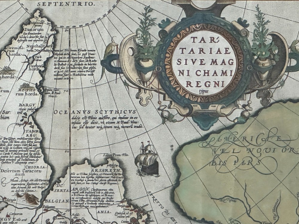 Abraham Ortelius (Flemish 1527-1598) A 16th century map of Tartaria, published in Antwerp by Christophe Plantina, 1584