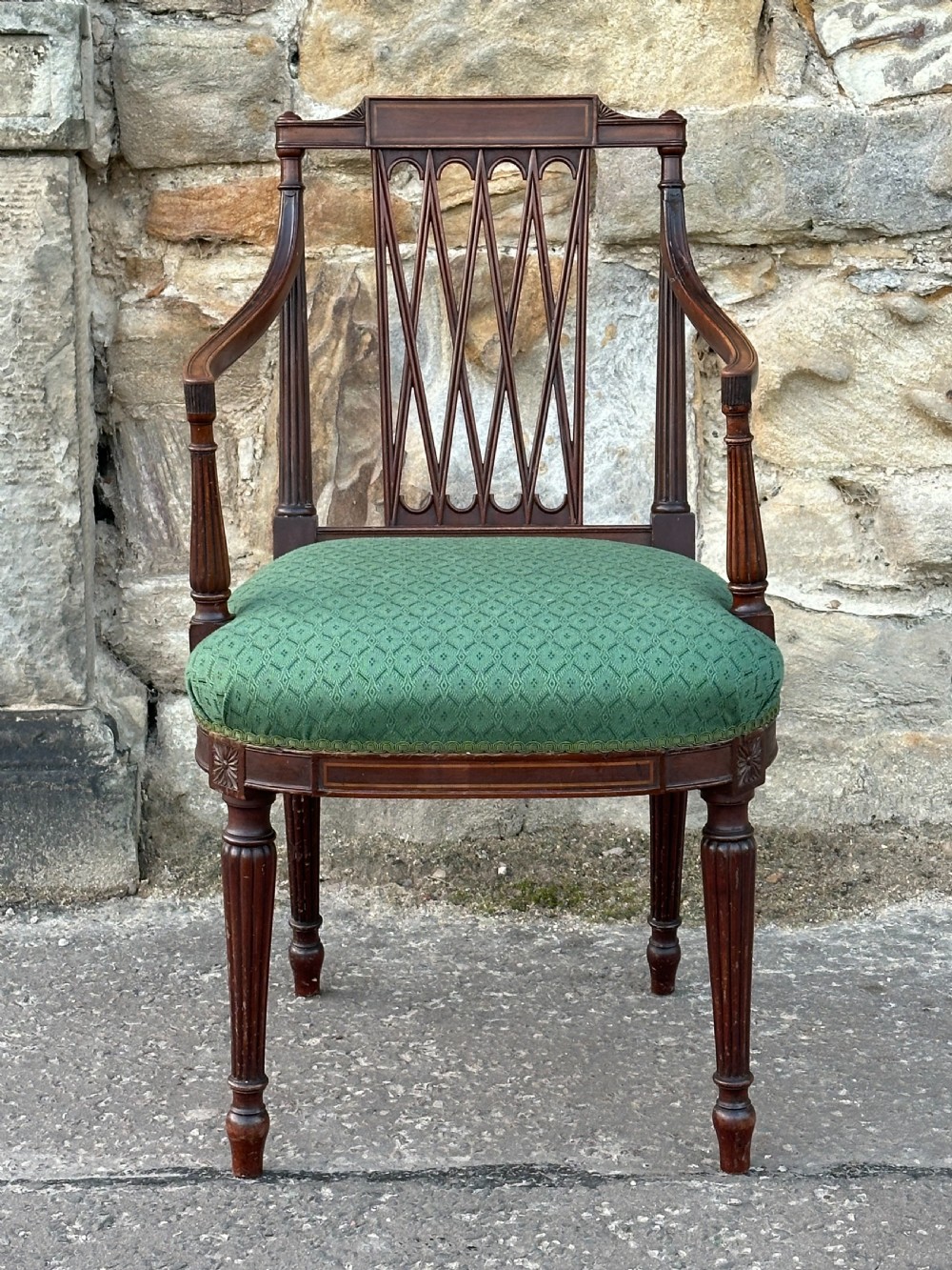A fine George III mahogany armchair attributed to Gillows, c.1800