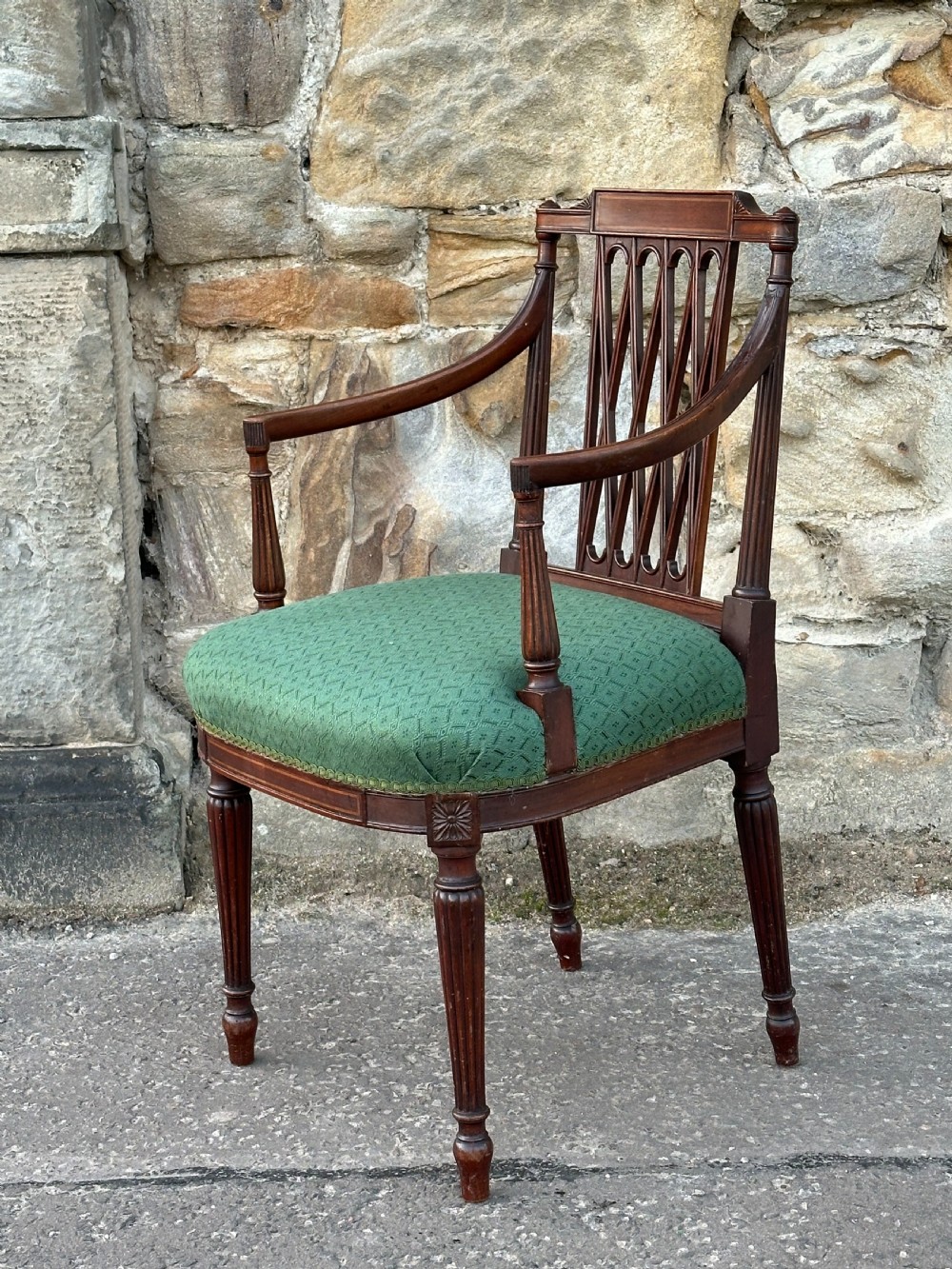 A fine George III mahogany armchair attributed to Gillows, c.1800 View II