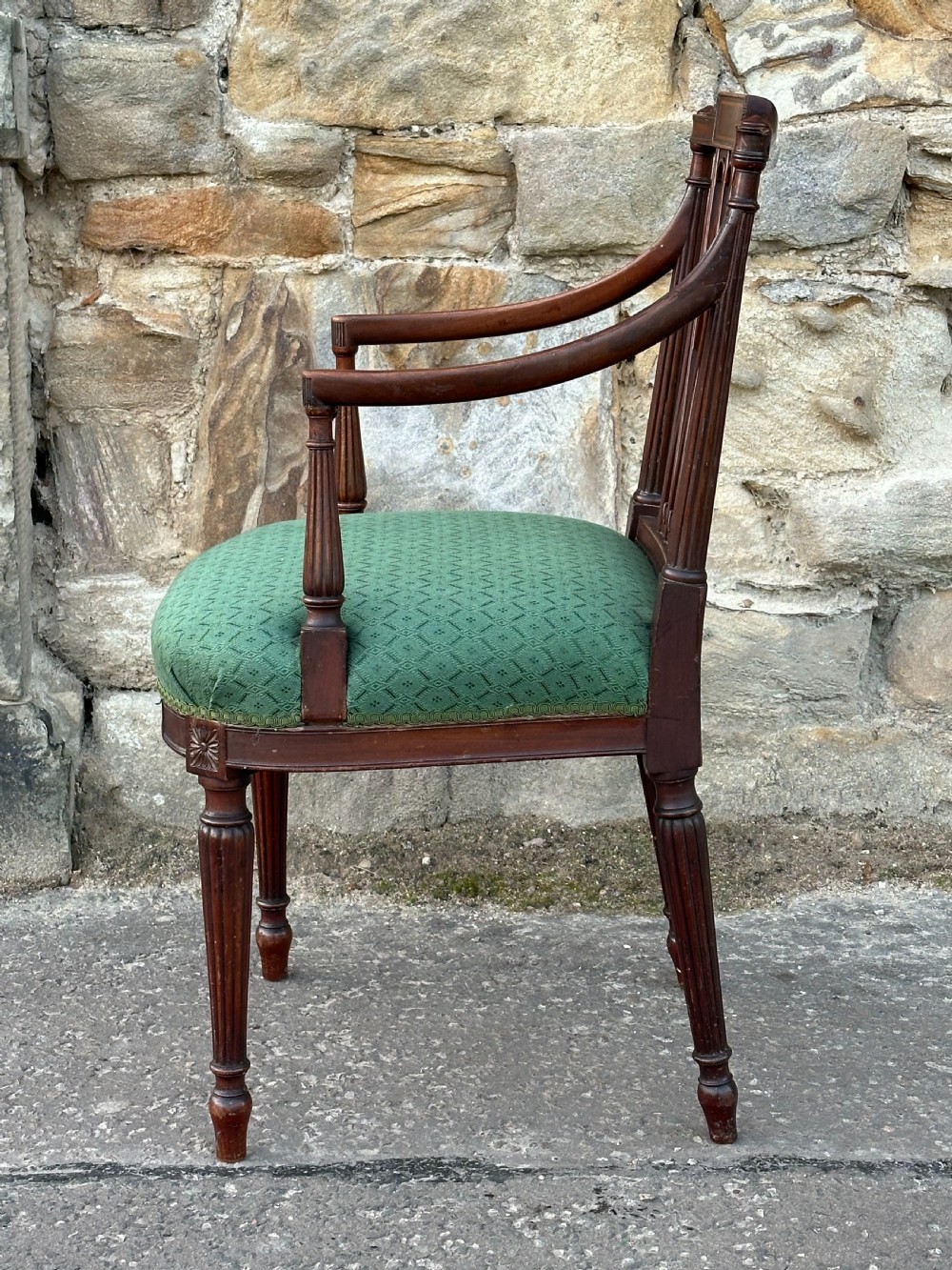 A fine George III mahogany armchair attributed to Gillows, c.1800 View III