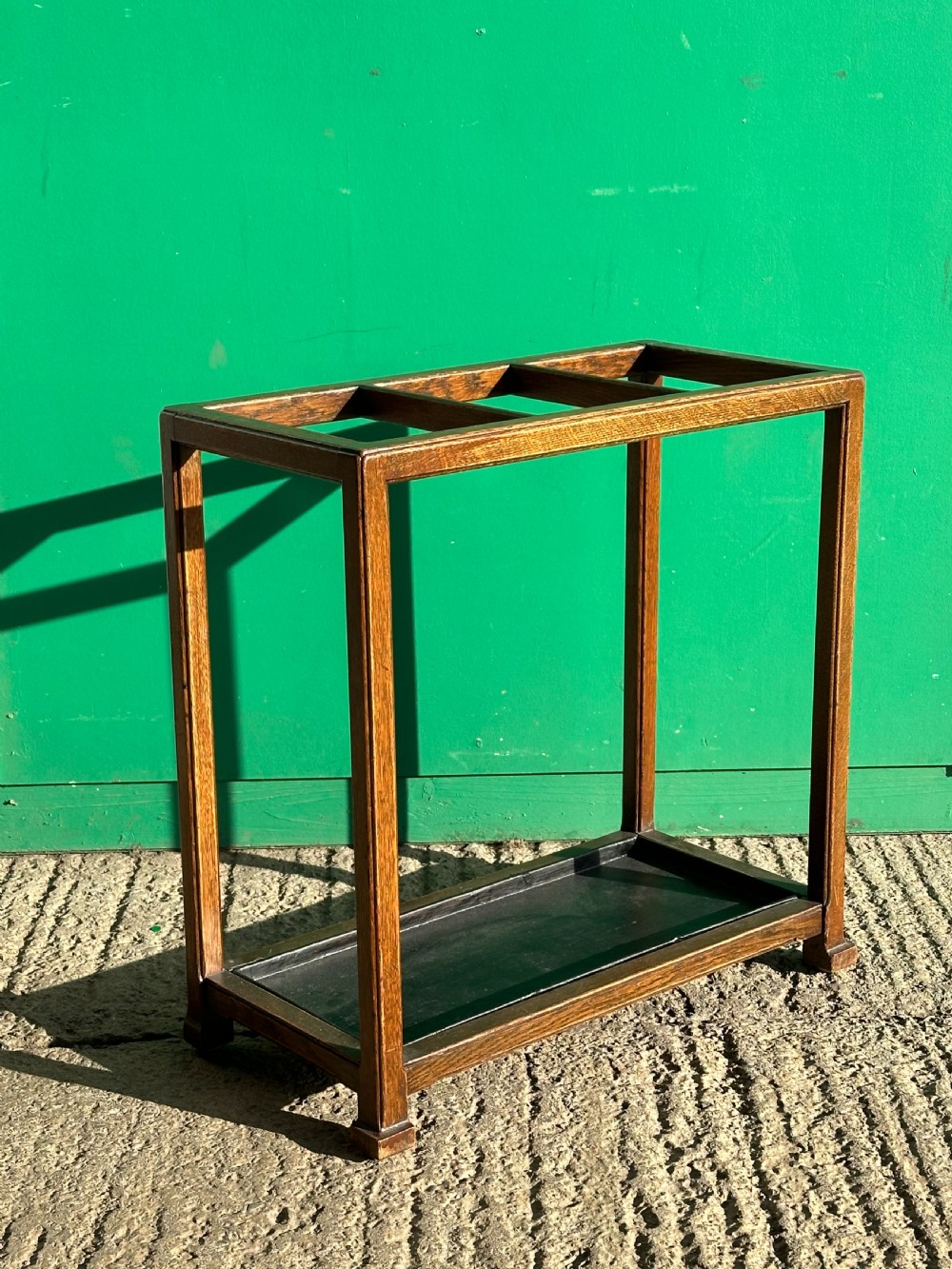 An oak stick stand with detachable liner attributed to Whytock & Reid, Edinburgh 1920's View V