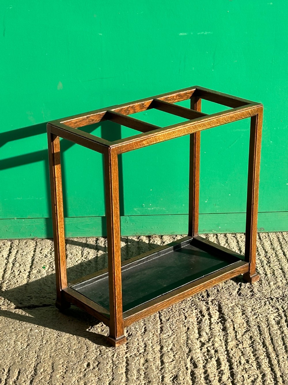An oak stick stand with detachable liner attributed to Whytock & Reid, Edinburgh 1920's