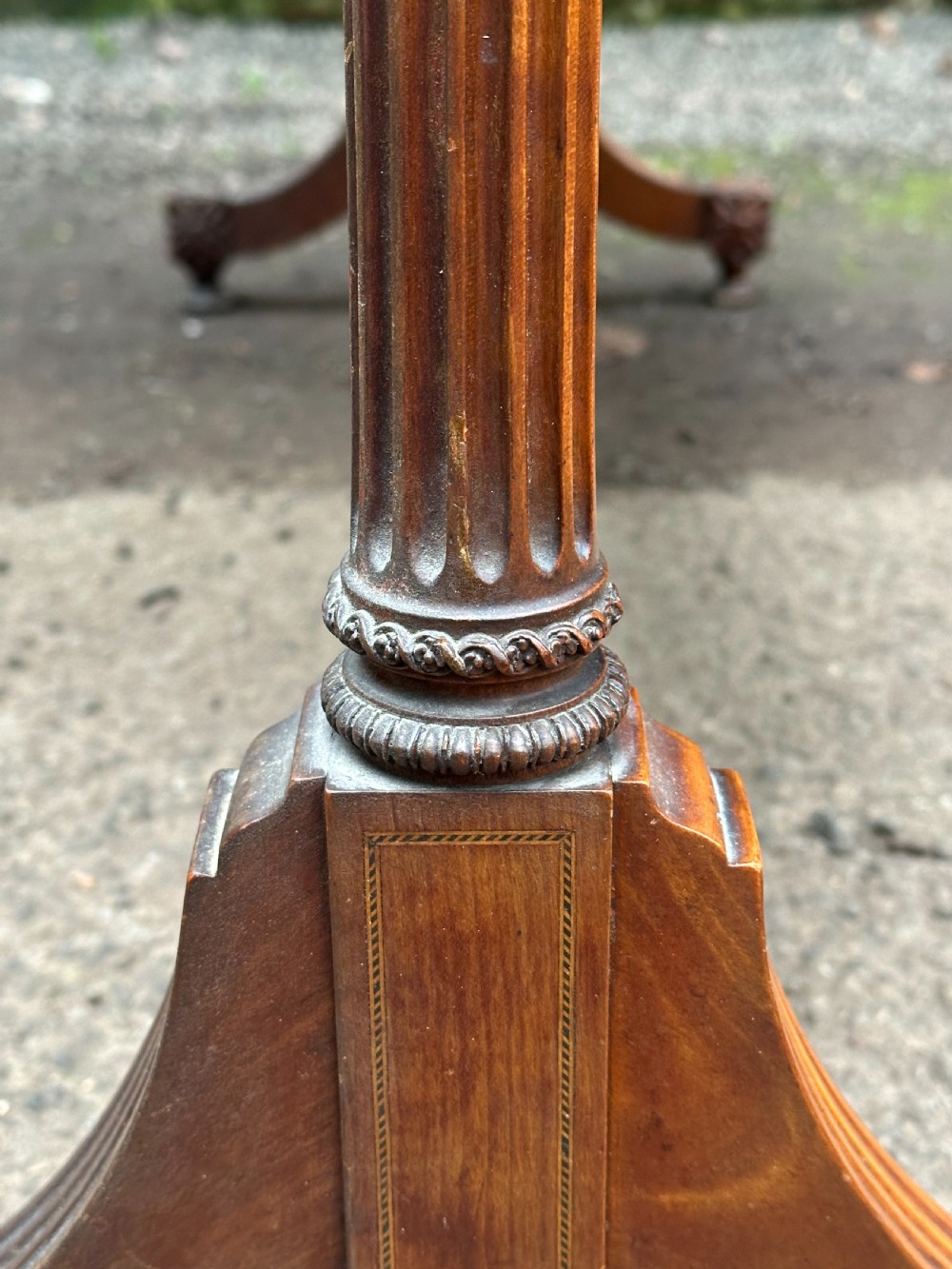 An extraordinary 19th century carved and inlaid satinwood swing mirror, by Holland & Sons or similar View VI